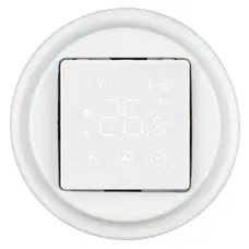 FND 55X55MM ADAPTERIS PORCELĀNS BALTS + GRĪDAS TERMOSTATS BALTS